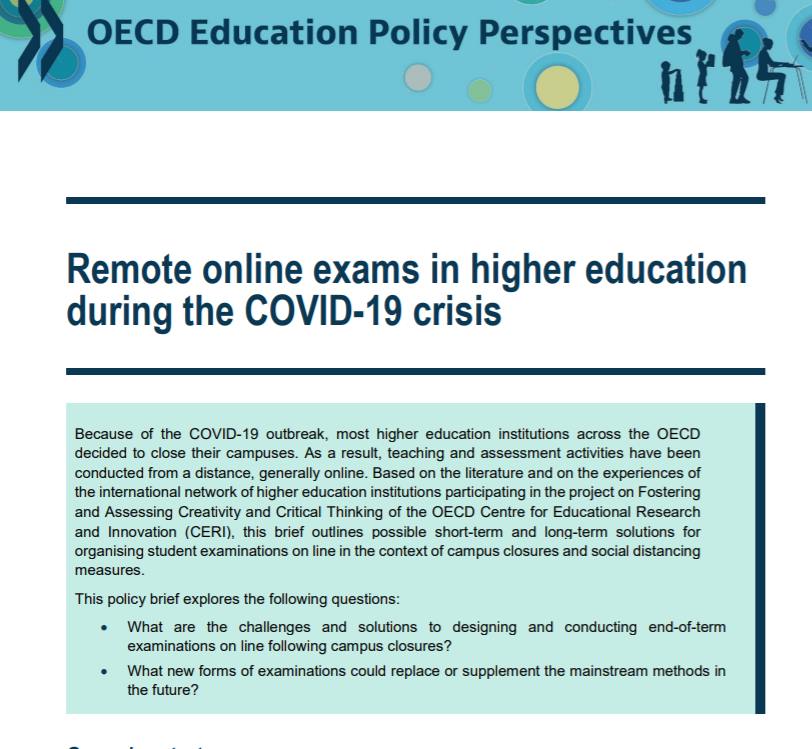Дистанційні онлайн-іспити у системі вищої освіти під час кризи COVID-19