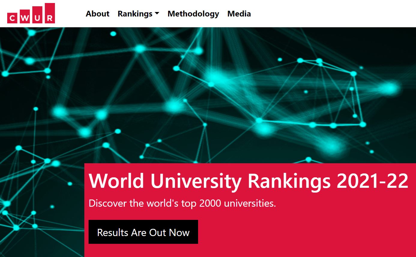 Рейтинг університетів та наукових установ від консалтингового центру CWUR