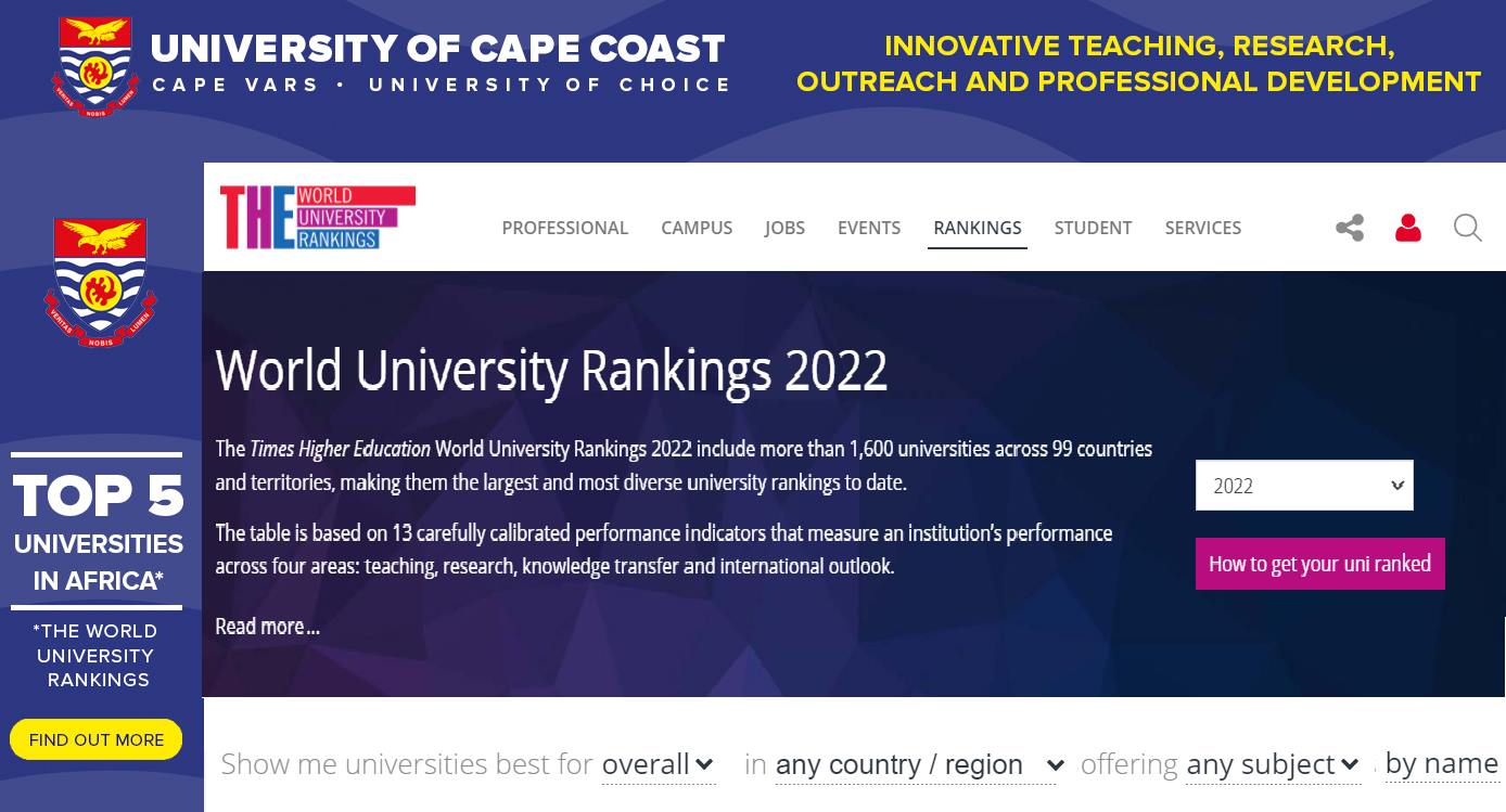 Рейтинг кращих університетів світу від журналу Times Higher Education