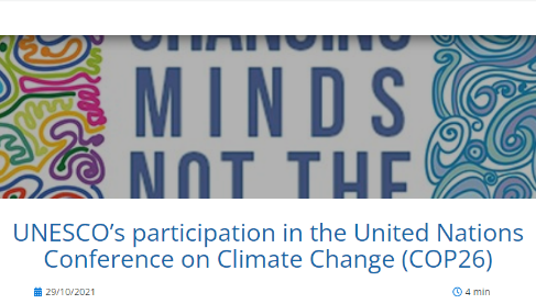 Заходи ЮНЕСКО в Конференції ООН по зміні клімату