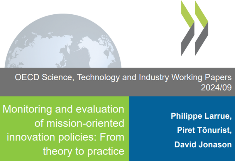ОЕСР: МОНІТОРИНГ ТА ОЦІНКА ІННОВАЦІЙНОЇ ПОЛІТИКИ ТА ВІДПОВІДНИХ МІСІЙ