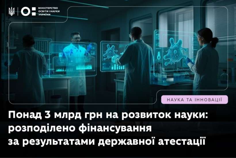 ЗАТВЕРДЖЕНЕ ФІНАНСУВАННЯ НА РОЗВИТОК НАУКИ