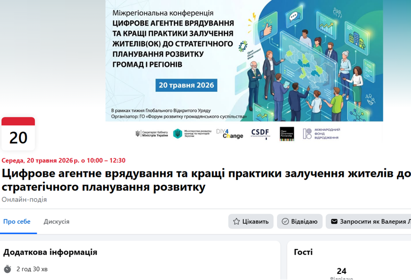 ЦИФРОВЕ АГЕНТНЕ ВРЯДУВАННЯ ТА ЗАЛУЧЕННЯ ЖИТЕЛІВ ДО СТРАТЕГІЧНОГО ПЛАНУВАННЯ